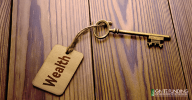 Photo of Trustee and trustor completing a deed of trust; signing contract and exchanging funds from the loan